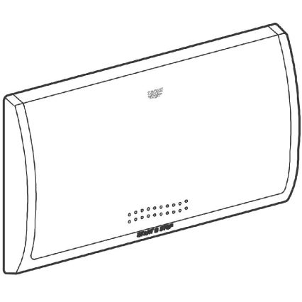 GROHE 37053SH0 - Бутон за промиване CLASSIC 330 × 190 мм бял