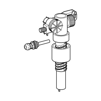 GROHE 37092000 - Попълващ клапан 38” полирано хромово покритие