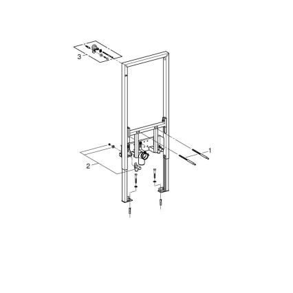 GROHE 38553001 - Модул за биде RAPID SL 1,13 m, бял