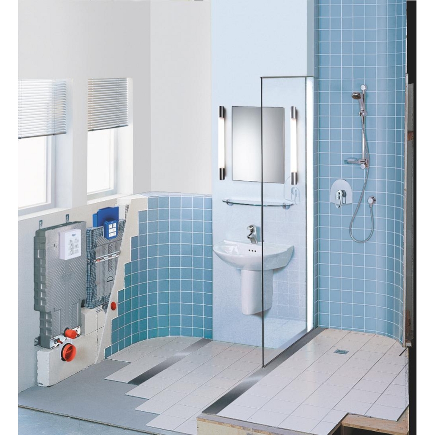 GROHE 38643001 - Монтажен модул за вградена тоалетна UNISET 830 × 480 × 130 мм бял