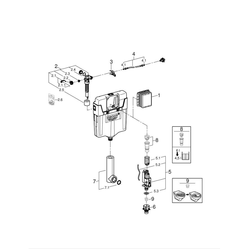 GROHE 38661000 - Тоалетен казан GD 2