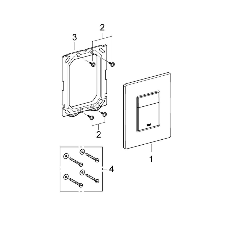 GROHE 38732GN0 - Панел за смиване SKATE COSMOPOLITAN 156 × 197 mm златен