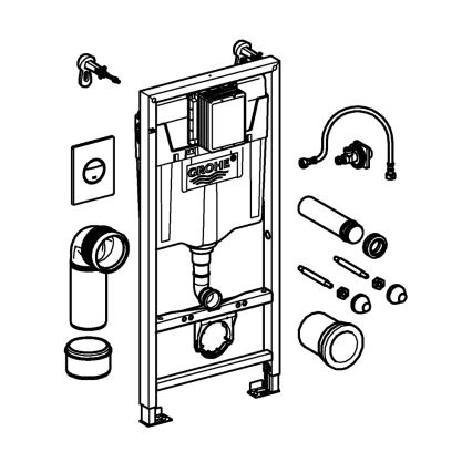 GROHE 38860000 - Комплект 3 в 1 RAPID SL 1,13 м