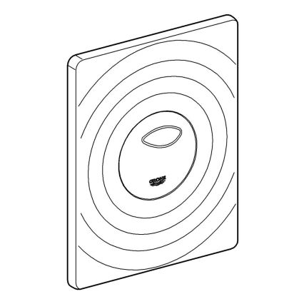 GROHE 38861000 - Панел за управление SURF 156 × 197 mm полирано хромово покритие