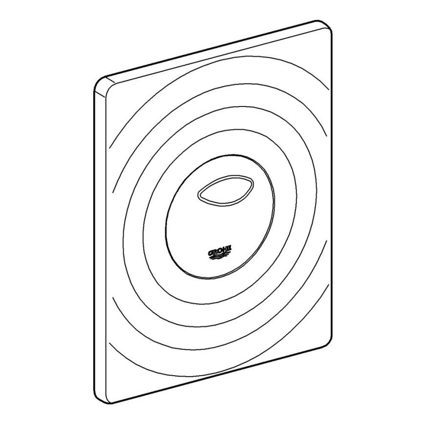 GROHE 38861000 - Панел за управление SURF 156 × 197 mm полирано хромово покритие