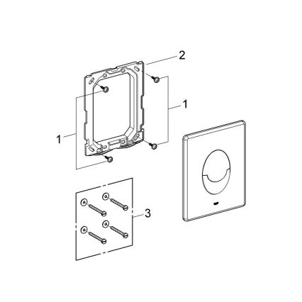 GROHE 38964KF0 - Копче за промиване START 156 × 197 мм фантомно черно