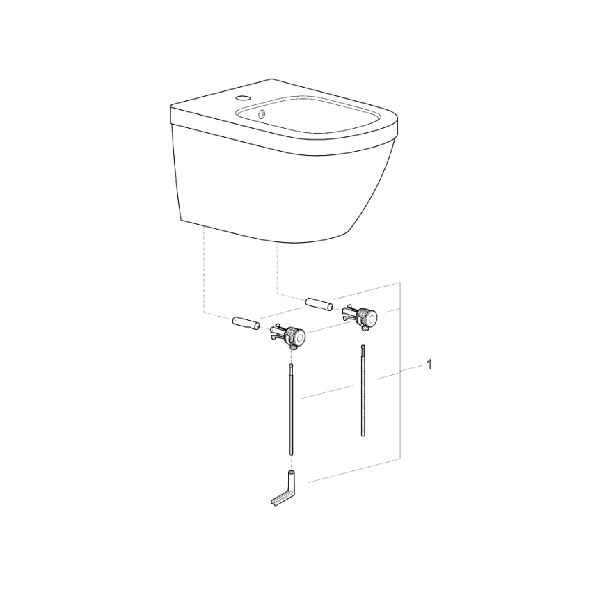 GROHE 39208000 - Подвесно биде EURO CERAMIC 540 × 375 mm керамика/бяло