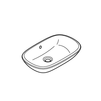 GROHE 39216000 - Умивалник за плот EUROSTYLE 500 × 380 мм, керамика/бял