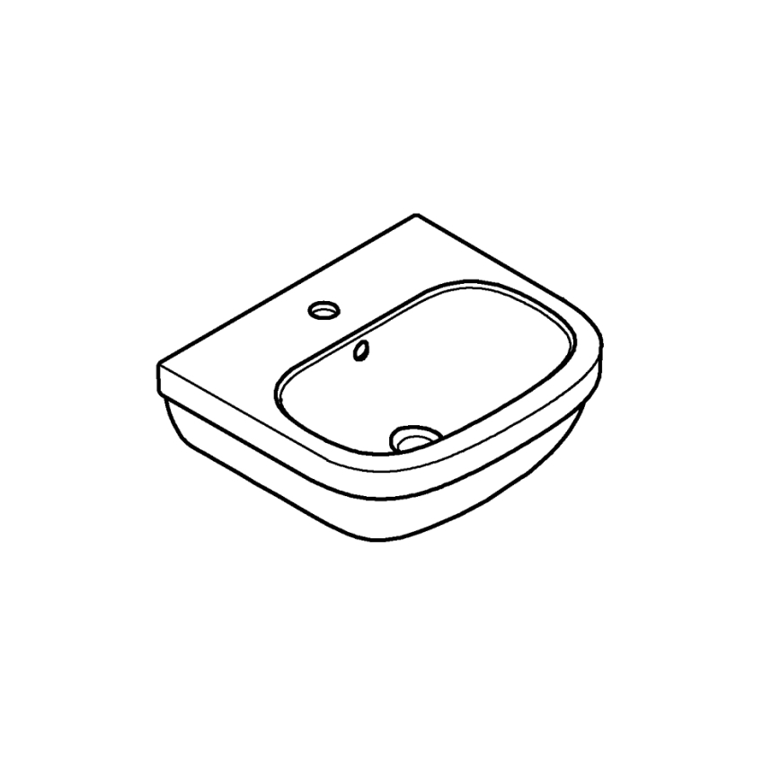 GROHE 39324000 - Умивалник EURO CERAMIC 450 × 400 mm керамика/бял
