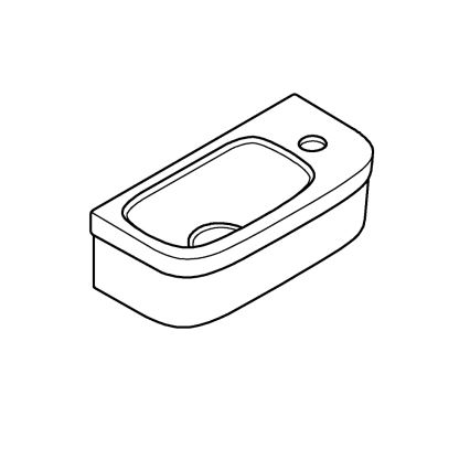 GROHE 39327000 - Умивалник BAU CERAMIC 370 × 180 мм керамика/бяла