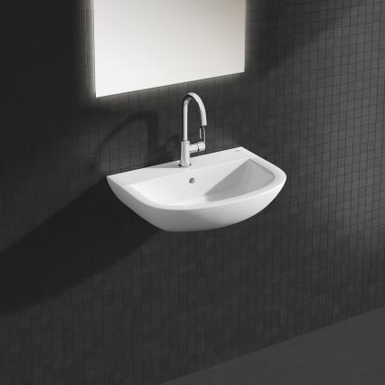 GROHE 39421000 - Стенен умивалник BAU CERAMIC 609 × 442 mm керамика/бял