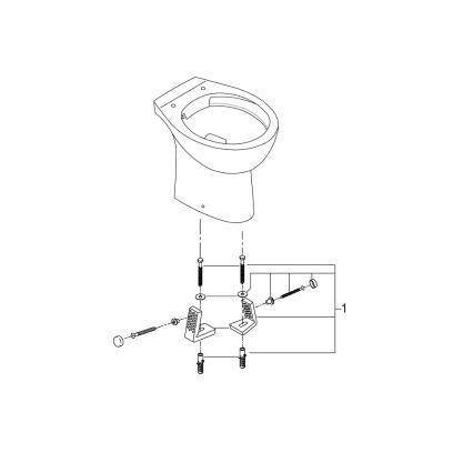 GROHE 39430000 - Подова тоалетна чиния BAU CERAMIC 515 x 356 x 406 mm керамика/бяла