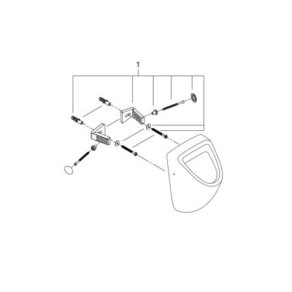 GROHE 39438000 - Писоар BAU CERAMIC 337 × 355 × 552 mm керамика/бяла