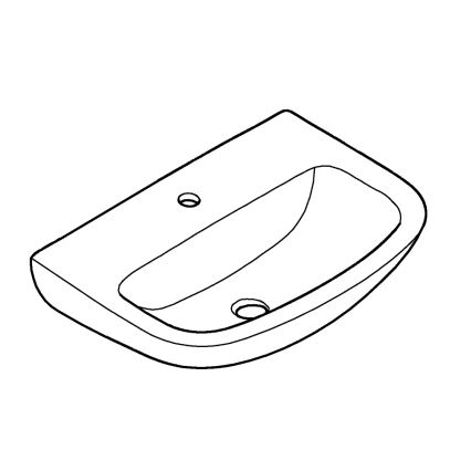 GROHE 39440000 - Мивка BAU CERAMIC 553 × 386 mm керамика/бяла