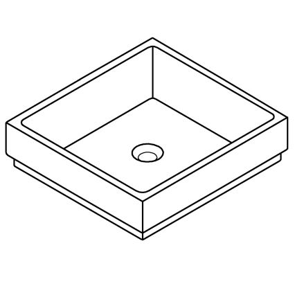 GROHE 3948100H - Умивалник CUBE 500 × 470 мм керамичен/бял