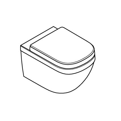 GROHE 39554000 - Подвесна тоалетна чиния EURO CERAMIC 540 × 374 mm керамика/бяла