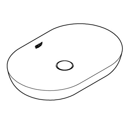 GROHE 3960800H - Мивка за плот ESSENCE 600 × 400 mm керамика/бяла