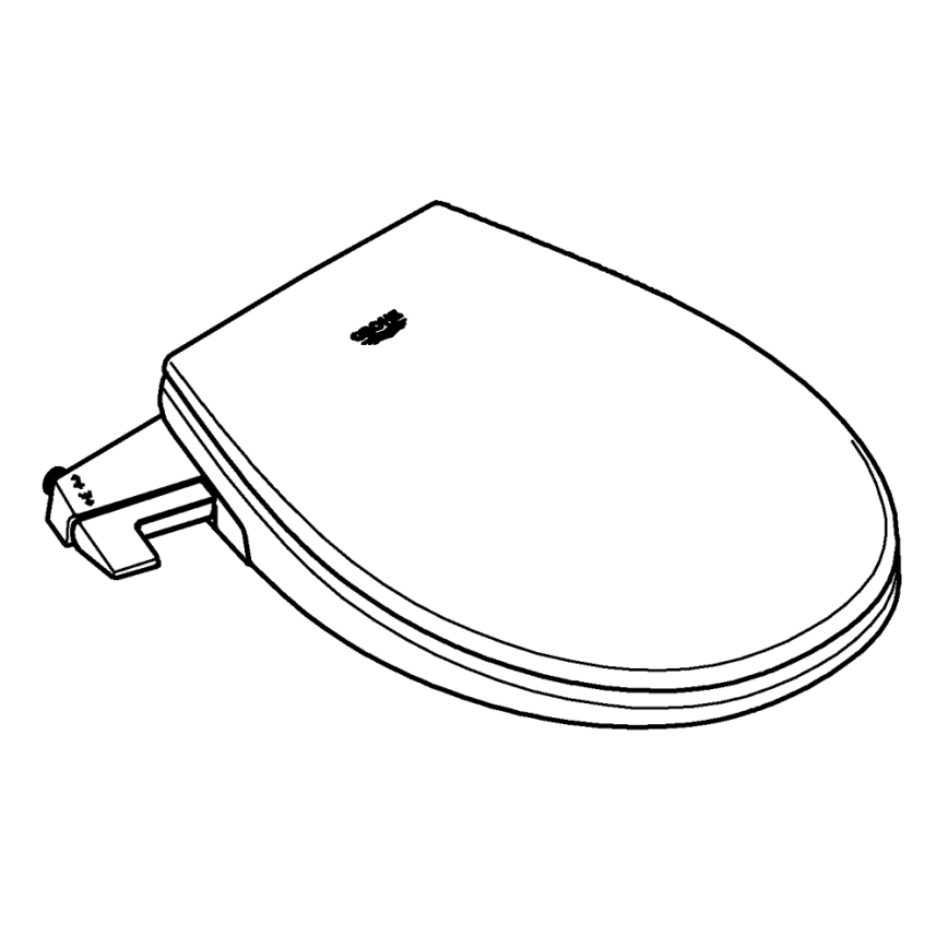 GROHE 39648SH0 - Ръчно седало за биде BAU CERAMIC, DuroWhite