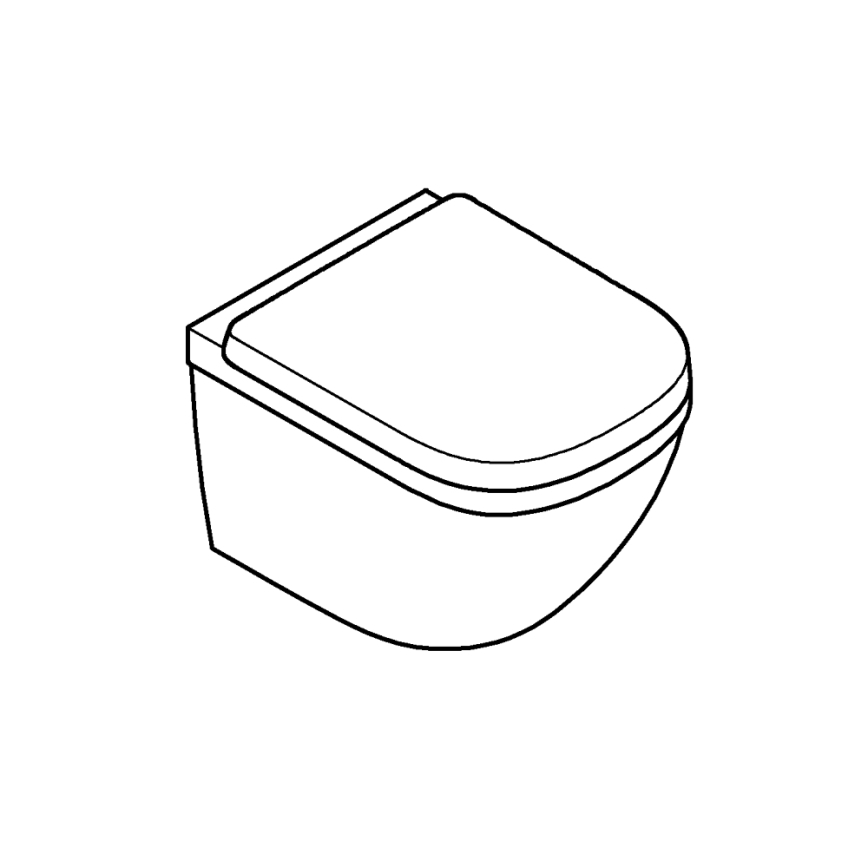 GROHE 39693000-Подвесна компактна тоалетна EURO CERAMIC с Triple Vortex 53 л керамична/бяла