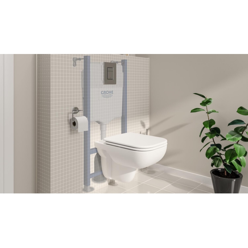 GROHE 39816000 - Комплект за тоалетна SOLIDO COMPACT 1,13 м керамика/бяла