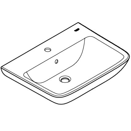 GROHE 39950000 - Умивалник START EDGE 600 × 448 мм, керамичен, бял