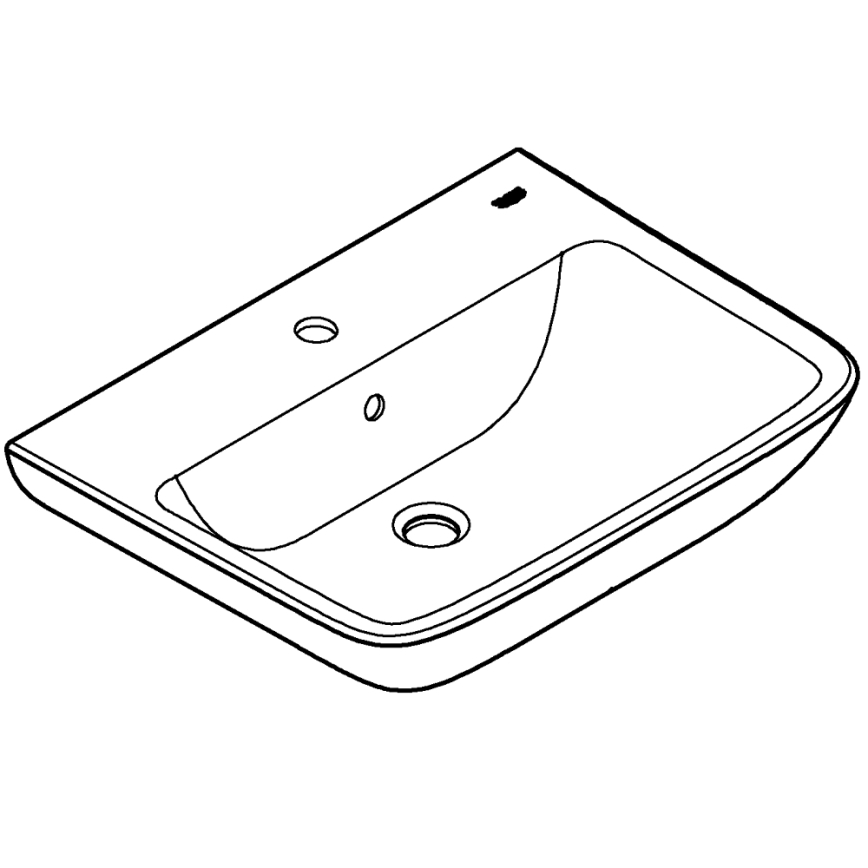 GROHE 39950000 - Умивалник START EDGE 600 × 448 мм, керамичен, бял