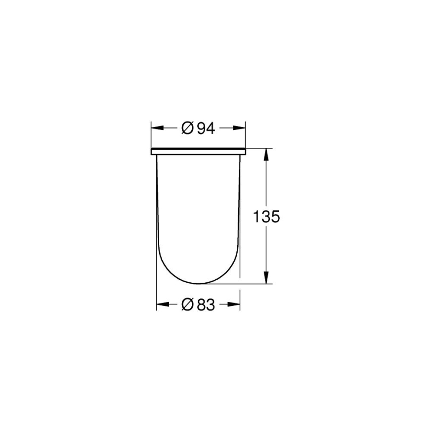GROHE 40393000 - Резервна стъклена чаша ESSENTIALS прозрачна