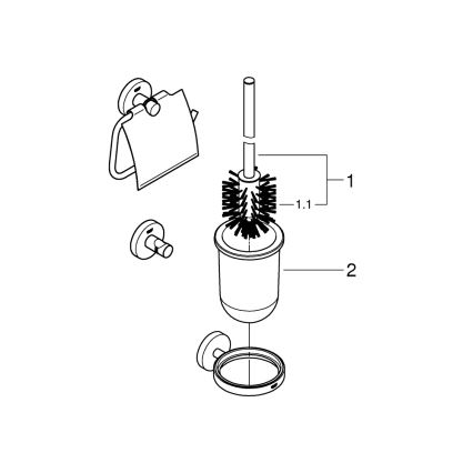 GROHE 40407001 - Комплект аксесоари ESSENTIALS, хром гланц
