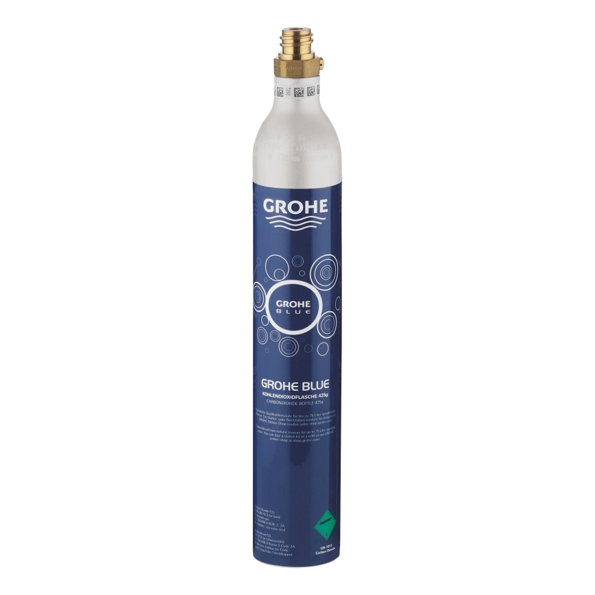 GROHE 40422000 - Бутилка за карбонизация GROHE BLUE 425 g CO2 (4 бр.) неръждаема стомана