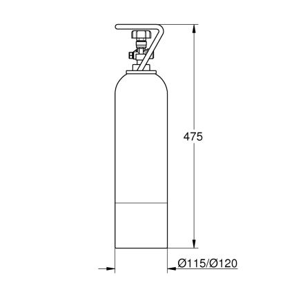 GROHE 40423000 - Стартов комплект с бутилка CO2 под налягане GROHE BLUE 2 kg