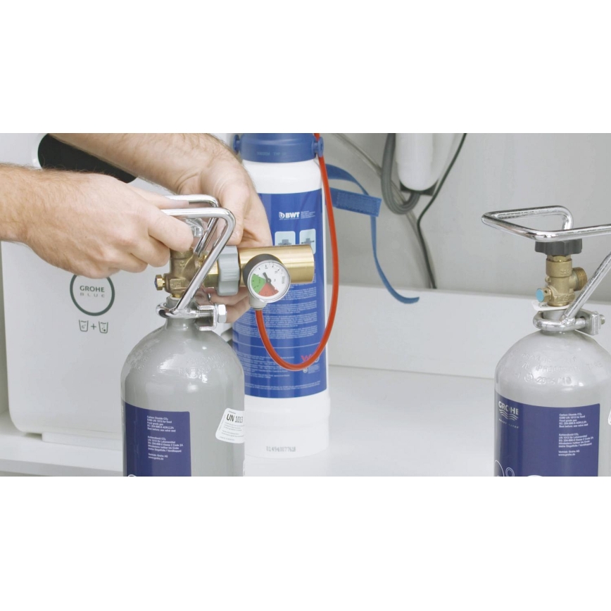 GROHE 40423000 - Стартов комплект с бутилка CO2 под налягане GROHE BLUE 2 kg