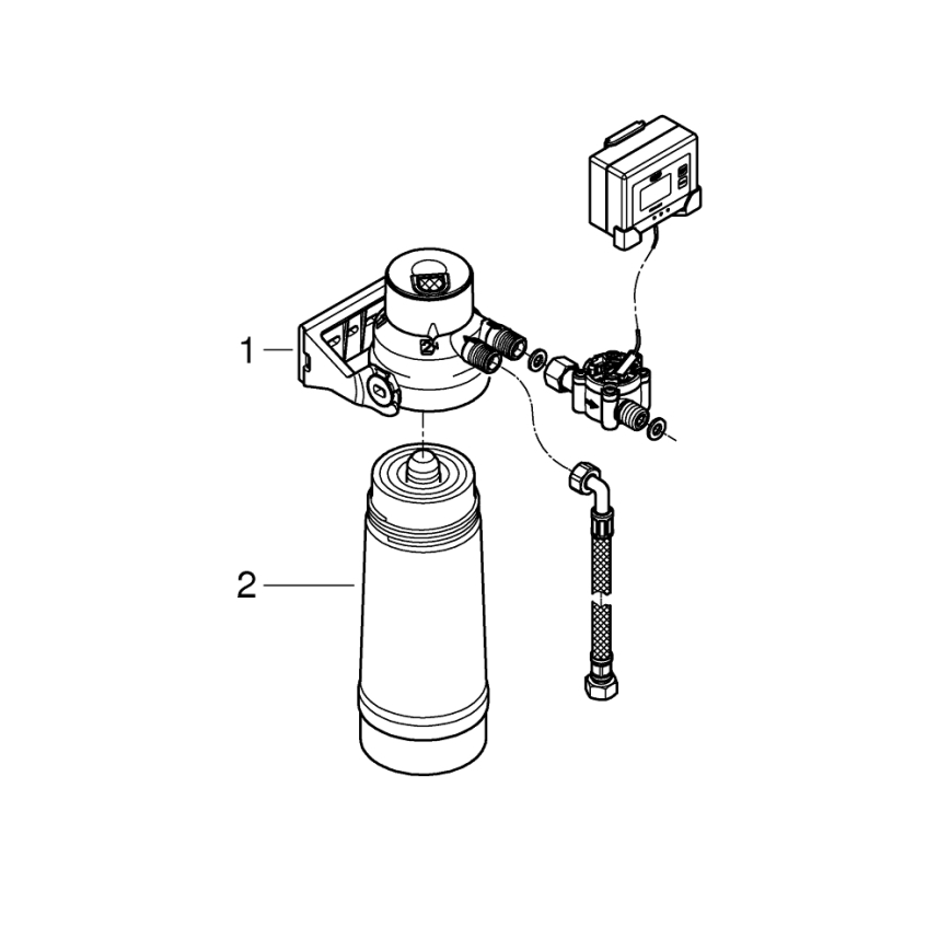 GROHE 40438001 - Стартов комплект филтър S за GROHE BLUE, блестящ хром