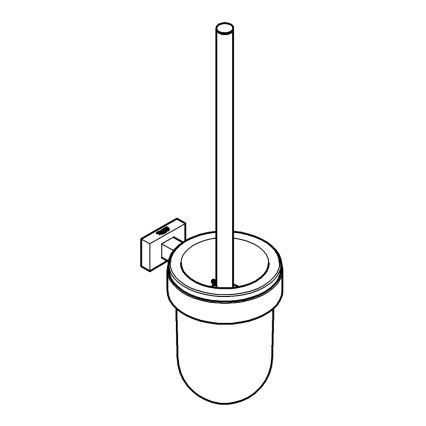 GROHE 40513AL1 - Комплект за почистване на тоалетната ESSENTIALS CUBE графит