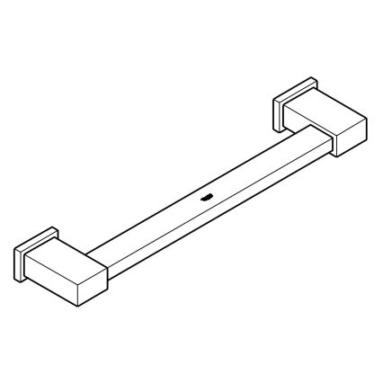 GROHE 40514001 - Закачалка за кърпи ESSENTIALS CUBE 392 mm лъскав хром