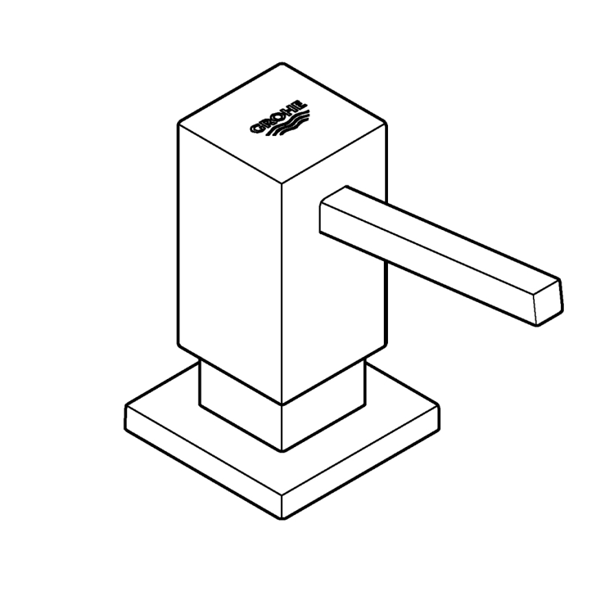 GROHE 40649000 - Дозатор за течен сапун CUBIC 500 мл лъскав хром