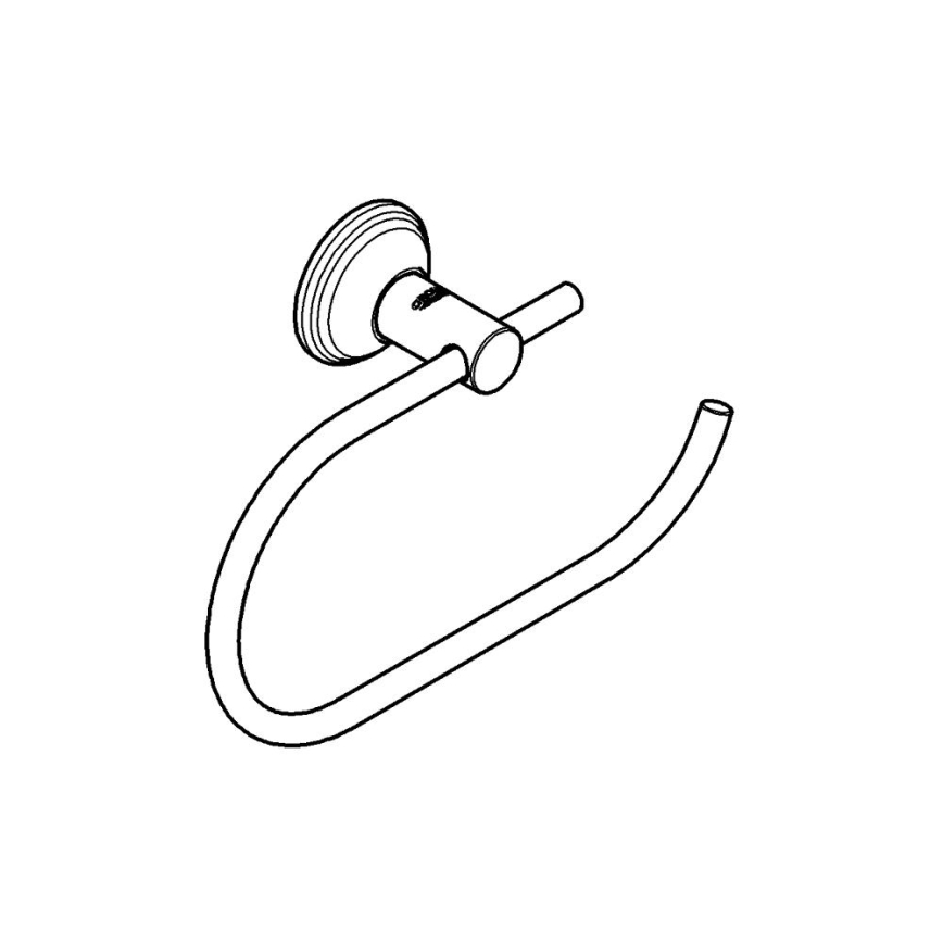 GROHE 40657001 - Държач за тоалетна хартия ESSENTIALS AUTHENTIC лъскав хром