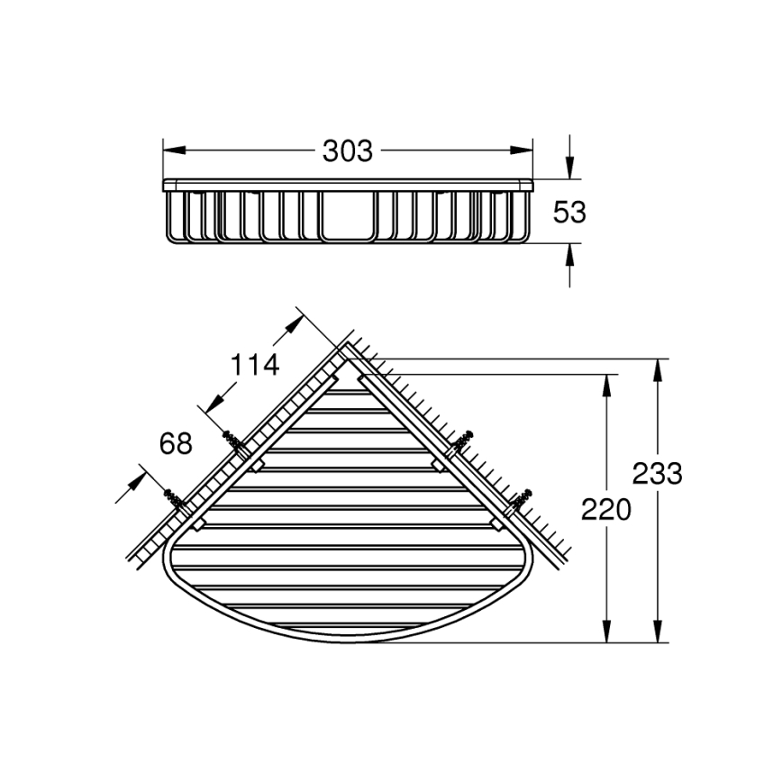 GROHE 40663001 - Телена поставка за сапун BAUCOSMOPOLITAN лъскав хром