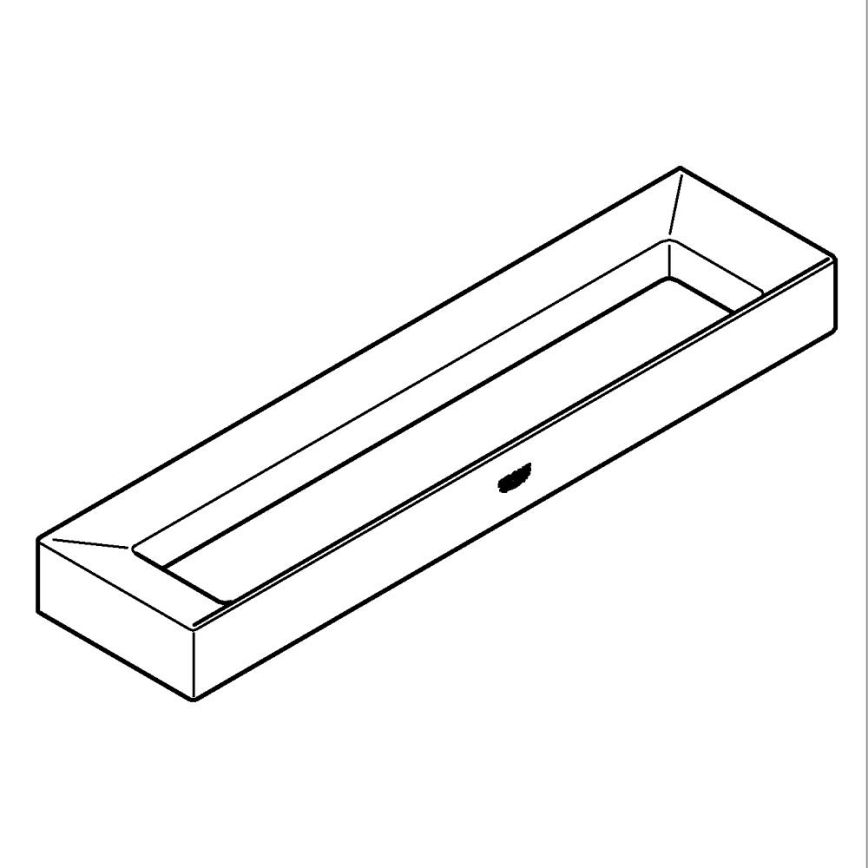 GROHE 40766000 - Държач за кърпи SELECTION CUBE 25 × 6 × 1,5 cm лъскав хром