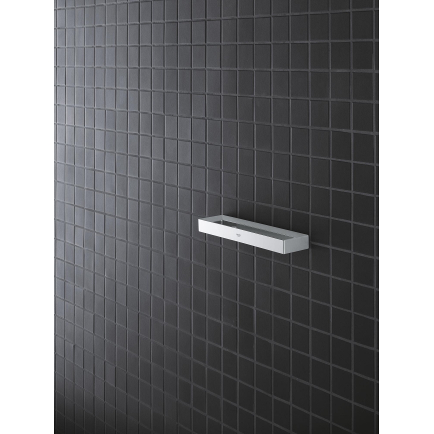GROHE 40766000 - Държач за кърпи SELECTION CUBE 25 × 6 × 1,5 cm лъскав хром