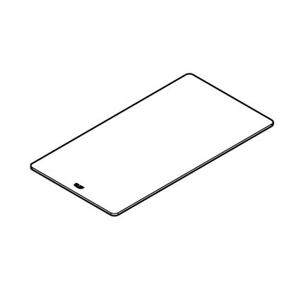 GROHE 40786K00 - Стъклена полица 450 × 240 × 19 mm черна