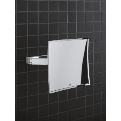 GROHE 40808000 - Козметично огледало SELECTION CUBE 22,3 × 22,3 cm лъскав хром