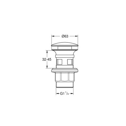 GROHE 40824000 - Комплект за оттичане, блестящ хром