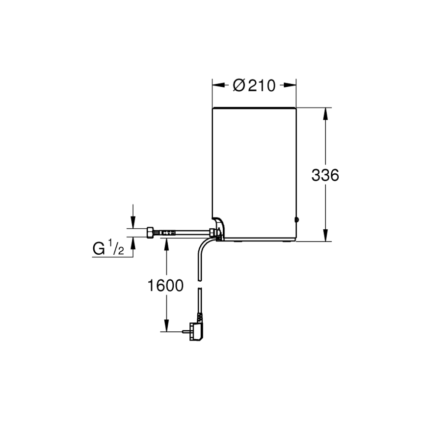 GROHE 40830001 - Резервоар RED, 3 литра, лъскав хром