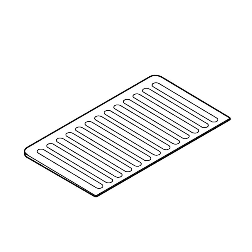 GROHE 40872K00 - Отцедителна плоча 450 x 250 mm керамична/черна