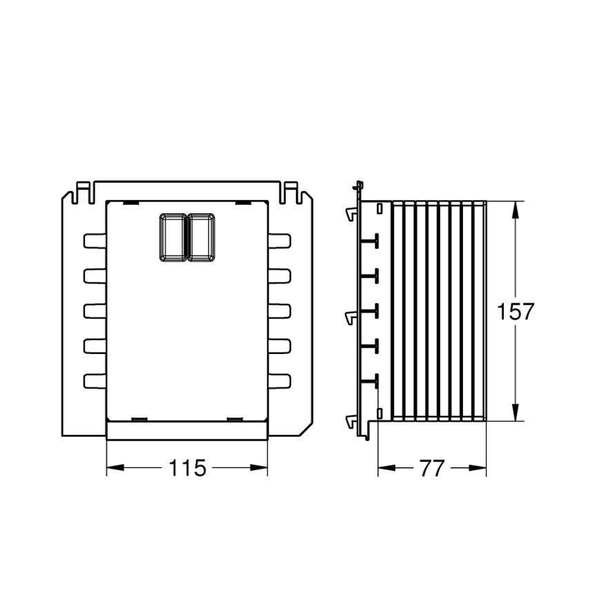 GROHE 40911000 - Ревизионен люк RAPID SL бял