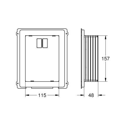 GROHE 40949000 - Ревизионна шахта RAPID