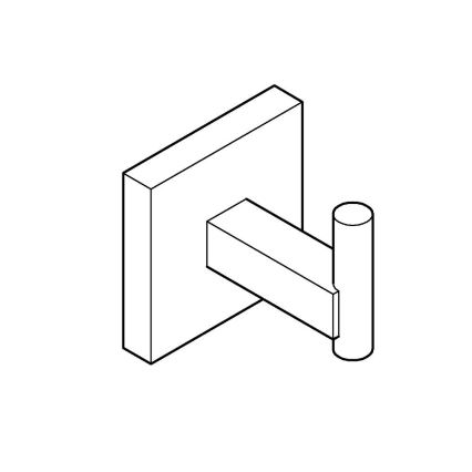 GROHE 409612430 - Закачалка START CUBE 5,4 × 5,4 × 6 cm черна