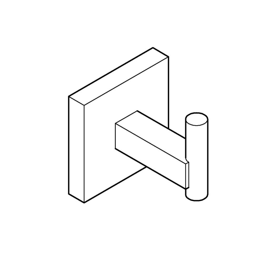 GROHE 409612430 - Закачалка START CUBE 5,4 × 5,4 × 6 cm черна