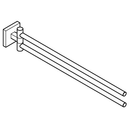 GROHE 40976DC0 - Закачалка за кърпи START CUBE 438 мм, от неръждаема стомана