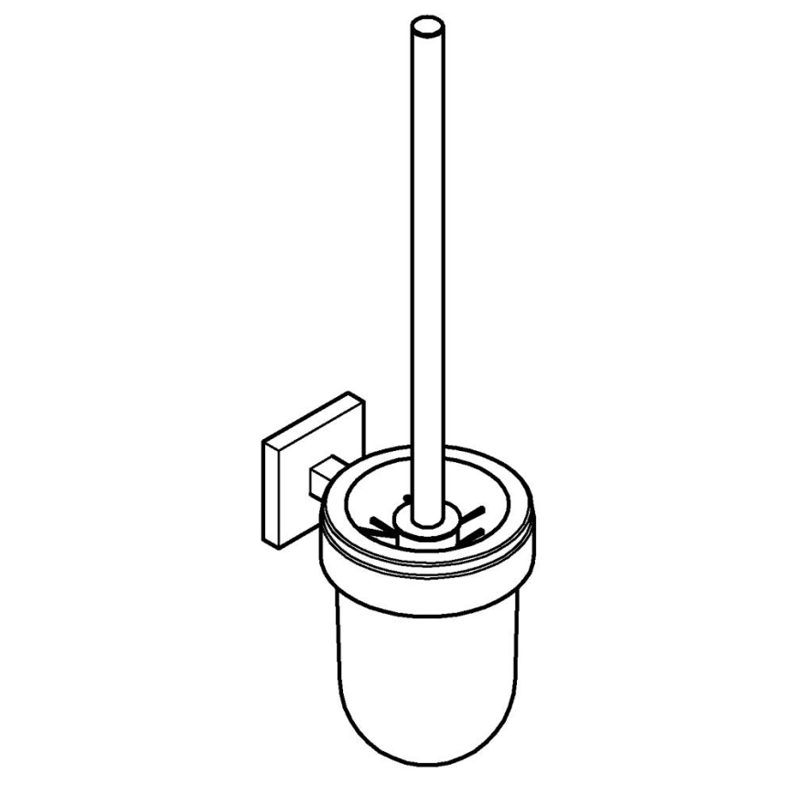GROHE 40977DC0 - Комплект за почистване на тоалетна START CUBE, неръждаема стомана
